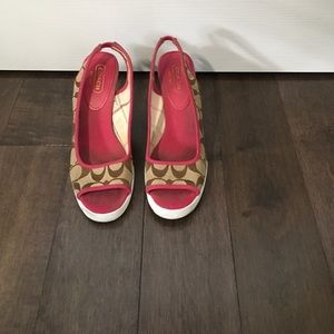 Coach Wedge Sandals. Size 6